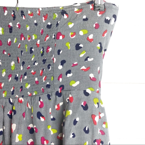 COOPERATIVE Gray Animal Print Strapless Dress - Picture 5 of 8